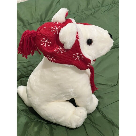 Vintage Target Bullseye Dog Plush 14" Tall Christmas Holiday Bull Terrier 2001 - Picture 7 of 11